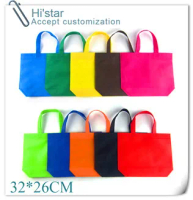 32*26cm 20pcs/lot Green Suppermarket Reusable folding Trolley shopping bag Clips to Your Cart Large
