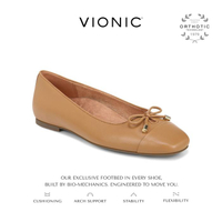 Vionic Klara Camel Shoes Wanita