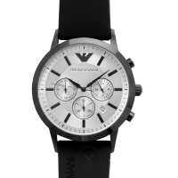 Emporia Armani 阿瑪尼腕錶 AR11048/經典紳士三眼計時腕錶