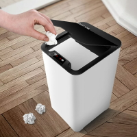 智能垃圾桶帶蓋家用客廳北歐風創意廚房大號自動感應衛生間垃圾桶