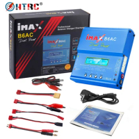 HTRC RC Charger 80W iMAX B6AC 6A Dual Channel B6 AC Li-ion Nimh Nicd Lipo Battery Digital LCD Screen Discharger Balance Charger