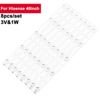 8pcs 400mm Tv Backlight Repair Spare Parts for Hisense 40inch SVH390A06-5LED 40H4C SVH390A06 40D420NA16 LED39K20JD LED40K20J