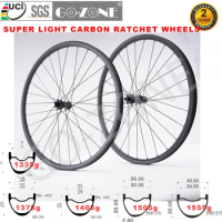 1335g Super Light 29er MTB Carbon Wheels Tubeless GO-ZONG M335D Ratchet System UCI Approved Mountain Bike Wheelset 29