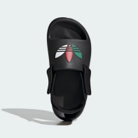 【adidas 愛迪達】ADIFOM ADILETTE 大童運動涼鞋(JP5522 大童運動涼鞋 ORIGINALS休閒涼/拖鞋 黑)