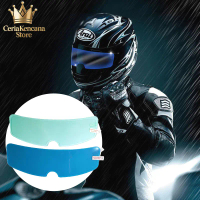 Sticker Helm Anti Fog Kaca Film Helm Stiker Anti Embun Helm Stiker Anti Air Hujan Helm Warna Transpa
