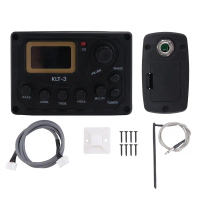 EQ cân bằng, 4 băng tần, KLT-3, cho guitar Acoustic Bass EQ Preamp, với bộ điều chỉnh tần số kỹ thuậ