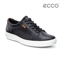 ECCO SOFT 7 MEN'S 經典輕巧休閒鞋-黑