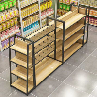 【限時優惠】超市貨架便利店零食中島架展示柜母嬰店雙面展示臺組合產品陳列架