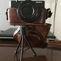 索尼黑卡RX100M6相機包DSC-RX100 M2 M3 M4 M5A M7相機皮套殼復古