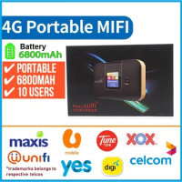 Pocket Wifi Router 4G LTE Car Mobile Wifi Hotspot Wireless Broadband Mifi Modem Router 6800mah Battery WiFi Hotspot