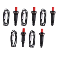New 5X Piezo Ignition Set With Cable 1000Mm Long Push Button Kitchen Lighters For Gas Stoves Ovens