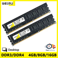 DDR3 DDR4 4GB 8GB 16GB Desktop Memoria Ram PC3 1.5V 1066 1333 1600Mhz PC4 1.2V 8500 10600 12800U 240Pin DIMM Memory Computer RAM