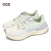 Nike 慢跑鞋 Wmns Air Zoom Structure 25 女鞋 米白 綠 緩衝 支撐 運動鞋 HQ3466-141