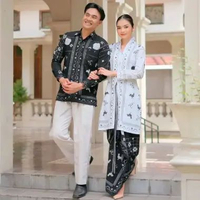 Couple Kebaya Putih Hitam • Kebaya Putih • Kebaya Hitam • Kebaya Katun • Kebaya Modern • Kebaya Wisu