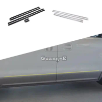 For Hyundai Starex H-1 H1 2018 2019 2020 2021 2022 Sticker Cover Detector ABS Plastic Side Door Body Bumper Trim Strips Molding