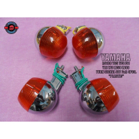 YAMAHA RS100 YG5 YF5 FS1 YL2 LT3 LB50 LB80 TURN SIGNAL SET F&R 4PCS. \PLASTIC\" #ชุดไฟเลี้ยว #ไฟเลี้