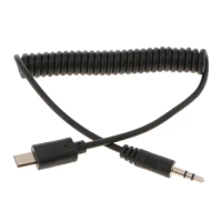 Remote Connect Cord 3.5mm-S2 Coiled Cord For Sony A7 II/A7R/A7R II