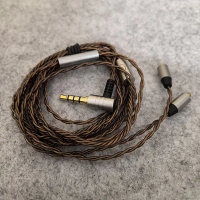 สายเคเบิลหูฟัง Shure รุ่น MMCX ปี 2025 สายอัปเกรด ทำจากทองแดงปรานิกฟรี 5N ชุบเงิน ถักทอ สำหรับนักฟัง