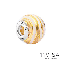 TiMISA 太空金(11mm)純鈦琉璃 墜飾串珠