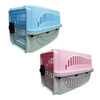 新型寵物運輸籠/寵物外出提籠M(藍色/粉色)