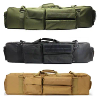 Tactical Double Rifle Gun Bag For SAW M249 AR15 M4A1 M16 Airsoft Rifle Bag Case Outdoor Assault Carbine Carrying Bag Backpack