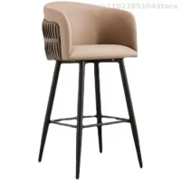Bar Chair Modern Simple Bar Chair Bar Stool Stool Stool Leather Bar Chair Island Chair Designer High Stool