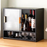 Storage Corner Display Wine Cabinets Glass Liquor Shelf Restaurant Bottle Wine Rack Buffet Drink Modern Armoire Vitre Furniture