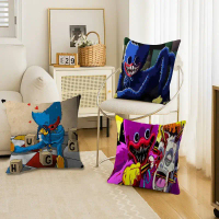 【HOT stock Pillowcase】 H-Huggy W-Wuggy Pillow Anime Pillow Sofa Bed Head Pillow Cover Cushion Cover 