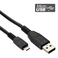 Cable Data Micro Usb 2.0 For Ps4 Sony Nikon Panasonic Pc Laptop Hitam Prenium