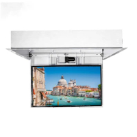 Smart Electric Controllers tv mount adjustable Mechanism Bracket Flip Down 32 46 55 75 85 inch Motorized Ceiling TV Lift