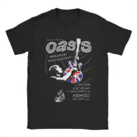 Men O-Oasis Rock 90's Band T Shirt British Music Albums Cotton Clothing Casual Short Sleeve Crew Nec