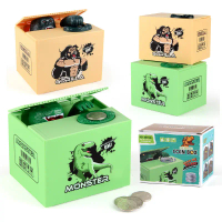 New Exotic Toys Children's Electric Money Stealing Gorilla Coin Saving Box Creative Money Eating Din