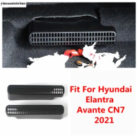 Seat Under Floor AC Air Outlet Vent Protective Dust Plastic Cover Accessories Interior For Hyundai Elantra Avante CN7 2021 -2023