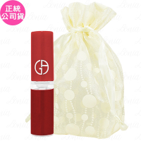 GIORGIO ARMANI 奢華絲絨訂製唇萃 試用盤(#400 Lip Maestro)(1.5ml)旅行袋組(公司貨)