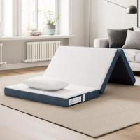 Easy Storage Sofa Bed Portable Folding Bed Full Size 4 Inch Trifold Mattress With Washable Tencel Cover Foldable freight free