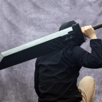 Game 7 VII 1:1 Sword Cosplay Cloud Strife Buster Sword Remake Sword Knife Prop Model Safety PU Zack Fair Weapon 108cm