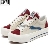 VISION STREET WEAR Sneakers Canvas Shoes Low Top Suede Canvas Shoes Unisex Skate Sneakers Fashion Sports Skateboarding Shoes