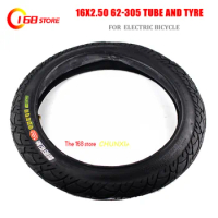 Size 16x2.50 62-305 Tire Inner Tube Fits Kids Electric Bikes Small BMX Scooters 16*2.5 with A Bent Angle Valve Stem