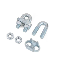 Hot Galvanizing Cold Galvanizing U Type Wire Rope Clamp Cable Bolts U Shape Cable Wire Rope Clip  St