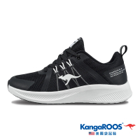 KangaROOS 女鞋 RUN HOVER 透氣輕量跑鞋 運動鞋 休閒鞋(黑-KW32140)