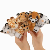 Animals Hug Slap Bracelet Stuffed Plush Toy Cute Bunny Tiger Arm Dolls for Birthday Party Gift