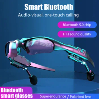 New Bluetooth Earphones Cell Wireless Headset with Mic Glasses Sunglasses for Driving Cycling Sports Noise Reduction Headphones