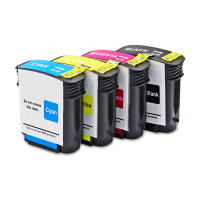 HP C4844A 黑 +C4911A 藍 +C4912A 紅 +C4913A 黃 高容量相容墨水匣(環保包裝)