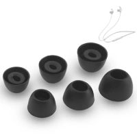 6Pcs Silicone Ear Tips for Edifier W300BT PLUS Bluetooth Eartips for Edifier W300BT Headphones Tips Oval Mouth