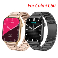 Metal Strap For Colmi C60 i30 i20 i10 Smart Watch Band Bracelet For Colmi P8 Plus Pro Max Mix P28 Plus Stainless Steel Wristband