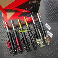 Shock Depan KTC Racing Matrix Tabung Double Click Vario Beat Scoopy Genio Spacy Black As Gold