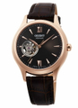Orient RA-AG0023Y ELEGANT系列 36mm 玫瑰金咖啡色優雅小鏤空皮帶機械錶