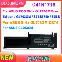 New Laptop Battery C41N1716 For Asus ROG Strix GL703GM GL703GS S7BS S7BS8750 GL703G GL703GM GL703GM-0051A8750H GL703GM-78B06CS1