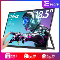 EVICIV 18.5 inch Portable Touch Screen 120hz Monitor with USB C HDMI FreeSync IPS HDR Gaming Display for For Laptop Phone Xbox
