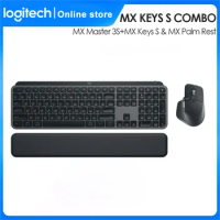 Logitech MX KEYS S Wireless Bluetooth Keyboard Logi Bolt USB Office Gaming Keyboard for Windows IOS Android MX Master 3S Mouse